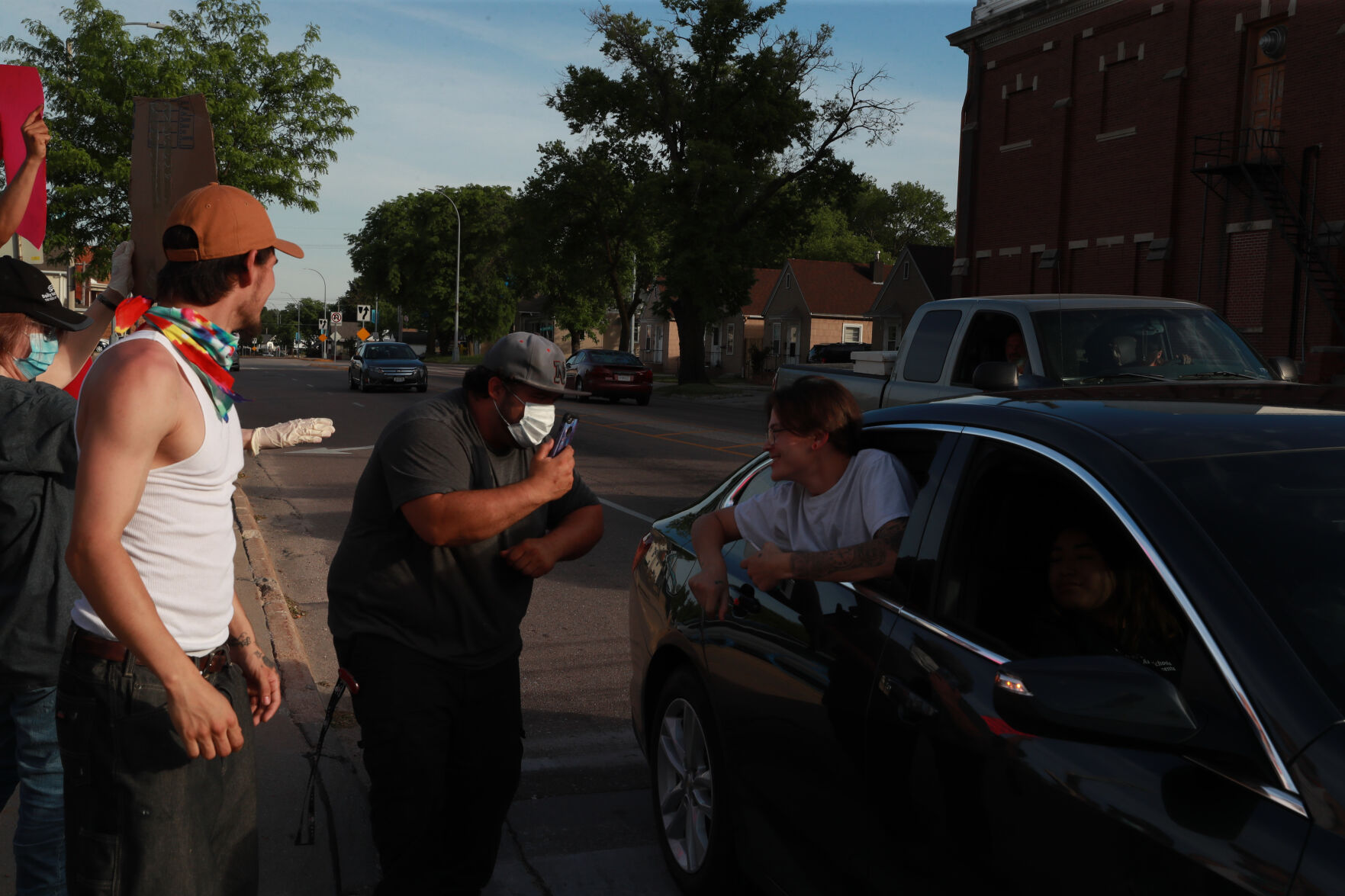 Tuesday night protests in Grand Island
